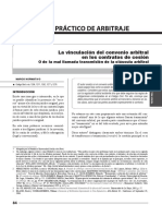 La Vinculacion Del Convenio Arbitral en PDF