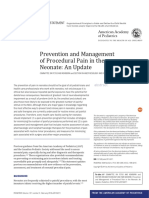 Prevention and Management of Procedural Pain in The Neonate An U 2016