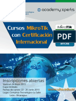 Cursos MikroTik Con Certificación Internacional PDF