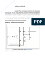 Simple FM Radio Jammer Circuit