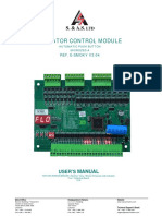 Elevator Control Module: User'S