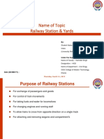 Railway Station & Yards PresentationTopic