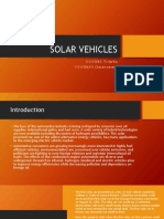 Solar Vehicles: 112115062-Ts Harika 112115063-V Chetan Naveen