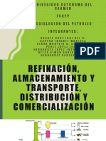 Refinación, Almacenamiento y Transporte, Distribución y