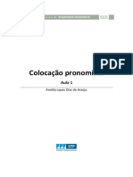 Apostila Atualização Gramatical - Colocação Pronominal