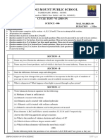 Spring Mount Public School: CYCLE TEST - VI (2018-19)