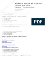 The 7 Domains Collectively Comprise 37 Strands That Refer To More Specific Dimensions of Teacher Practices