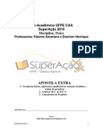 1-Grandezas Físicas, Algarismos Significativos, Notação Científica e Ordem de Grandeza 2-GráficosMU&MUV 3 Lançamento de Projéteis - PDF