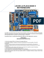 Fallas en La Placa Base o Motherboard