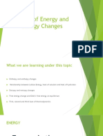 Forms of Energy and Energy Changes