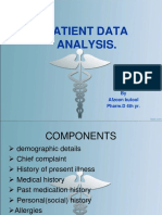 Patient Data Analysis.: by Afzoon Butool Pharm.D 4th Yr