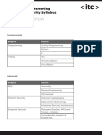 Advanced Programming and Cyber Security Syllabus 040119