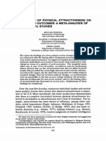 The Effects of Physical Attractiveness On Job-Related Outcomes: Meta-Analysis OF Experimental Studies