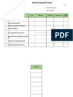 Contract Document Status - Tracking Format