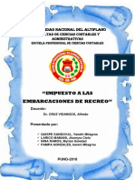 Impuesto A Las Embarcaciones de Recreo