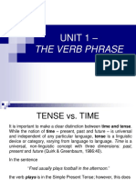 The Verb Phrase: Unit 1