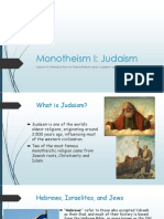  Monotheism I - Judaism