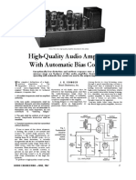 High-Quality Audio Amplifier With Automatic Bias Control