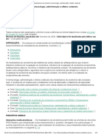 Moduladores de Serotonina - Farmacologia, Administração e Efeitos Colaterais