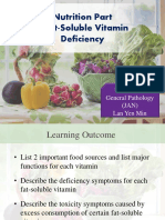 Nutrition Part Fat-Soluble Vitamin Deficiency: UMFA2053 General Pathology (JAN) Lan Yen Min