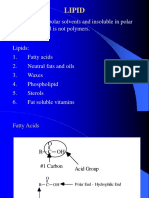 Lipid: Soluble in Non-Polar Solvents and Insoluble in Polar Solvents. Lipid Is Not Polymers