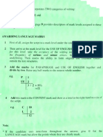 For This Level, Take The Accuracy of The Writing Into Account, in Particular The Frequency of Serious and Indicate These Errors by Underlining