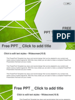 Abstract Green Background For Streaks Design PowerPoint Templates Widescreen