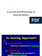 Anatomy and Physiology of Hearing System