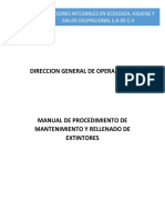 Manual de Procedimiento de Extintores