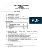 Computer Applications: Class Ix (Code No.165) Effective From The Session 2018-19