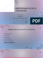 Medidas Aerodinámicas de La Fonación