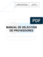 Politicas para Selección de Proveedores