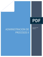 ADMINISTRACIÒN DE PROCESOS II Entregable 3