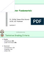 Computer Fundamentals: Dr. Safdar Nawaz Khan Marwat DCSE, UET Peshawar