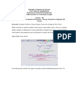 Keywords: Example Problems - Energy Signal, Properties of Impulse, RL Circuit