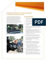 Installation Procedures For Glaspave Paving Mat