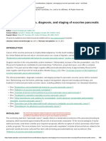 Clinical Manifestations, Diagnosis, and Staging of Exocrine Pancreatic Cancer - UpToDate