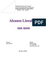 Alcanos Lineales y Sus Usos Quimica