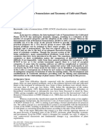 Current Problems in Nomenclature and Taxonomy of Cultivated Plants