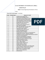 Veer Surendra Sai University of Technology, Burla Lesson Plan