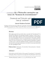 Antonio Edmilson Paschoal - Dostoievski e Nietzsche Anotações em Torno Do Homem Do Ressentimento