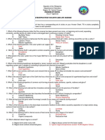 Pretest-Posttest - Earth and Life Science