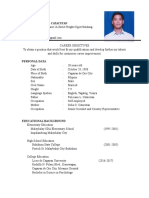 Personal Data: Address: Block 2 Lot 8 Phase 1A Xavier Heights Upper Balulang, Cagayan de Oro City Mobile # 09770135776