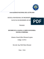 Informe Ambiental de La Mina Escuela Pomperia