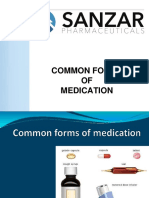 Common Forms OF Medication