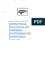 Estrategia Nacional de Empresa Sostenible en Honduras Cohep-2013