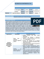 Primer Grado Tercera Unidad Matematica 2019