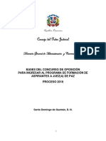 CONC Bases Concurso de Oposicion Juez de Paz 2018 PDF