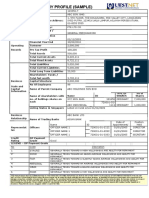 Malaysia Company Profile (Sample) : Type of No of