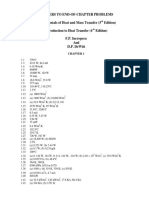 (Manual) Fundamentals of Heat and Mass Transfer - Incropera - Answers To End of Chapter Problems - 5th Ed PDF